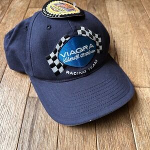 Vintage Mark Martin NASCAR Racing Hat Cap Mens OS Embroidered Navy NWT